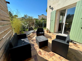 Bel appartement de quartier, terrasse et jardin